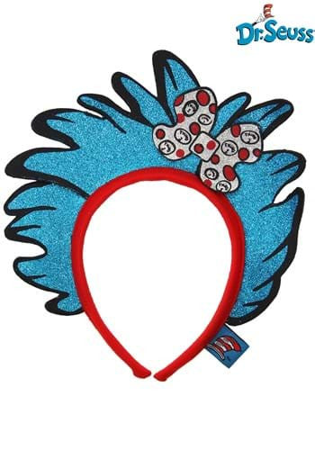 Dr. Seuss- Thing 1&2 Glitter Headband- front view