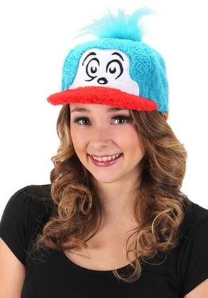 Dr. Seuss Thing 2 Fuzzy Cap- worn by female model