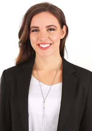 Fantastic Beasts- Tina Goldstein Wand Necklace- worn by model