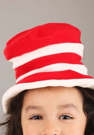 Dr. Seuss- The Cat in The Hat Fleece Toddler Hat- close up front view