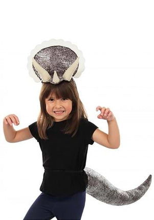 Triceratops Headband & Tail Kit- worn by child model
