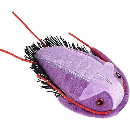 Trilobite plushie angled view