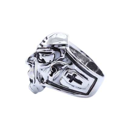 Left side of Nosferatu Sterling Silver Ring