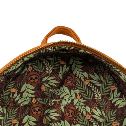Star Wars Wicket Footsie Cosplay Mini Backpack- inside print