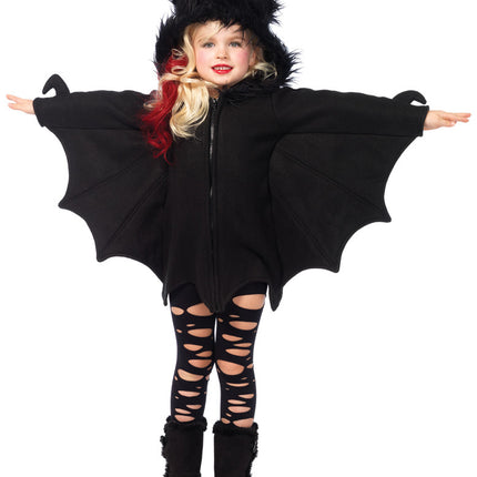 Cozy Bat Child Zipper Dress