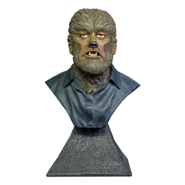 Front view of Wolfman Mini Bust