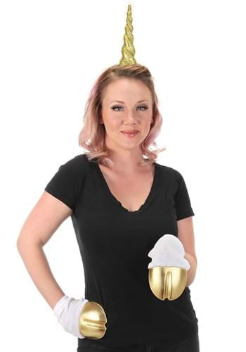 Gold Unicorn Front Hooves- worn by female model