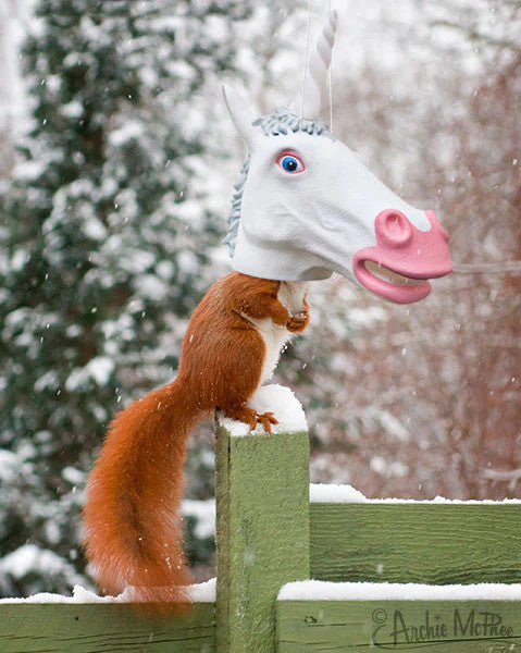 Unicorn Head Squirrel Feeder