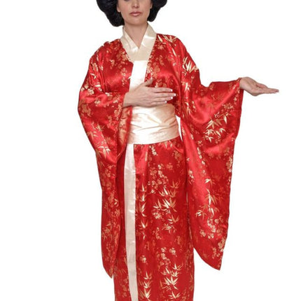 Red and White Kimono