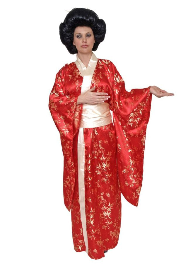 Red and White Kimono