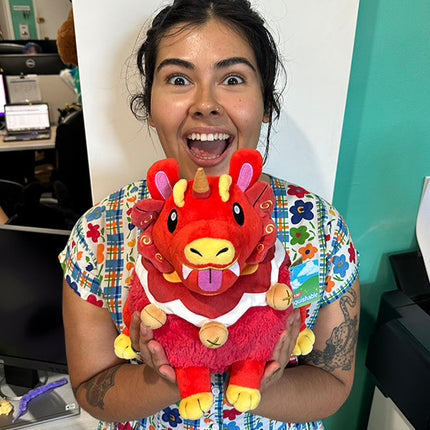 Mini Squishable Guardian Lion- held by model