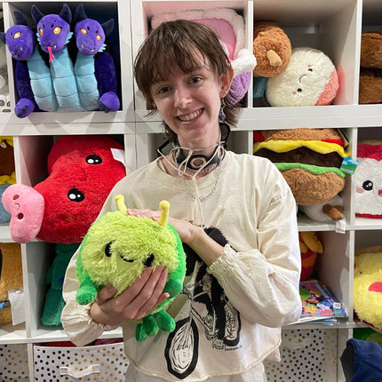 Mini Squishable Caterpillar- held by model
