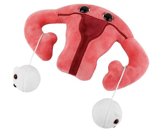 uterus plushie with detached eggs