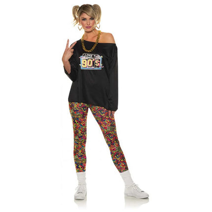 '90s Printed Leggings- full body