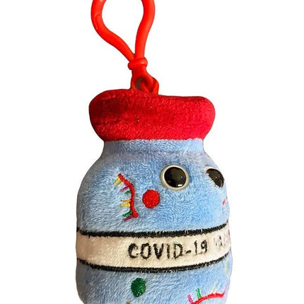 Covid-19 Vaccine Keychain- Angled View