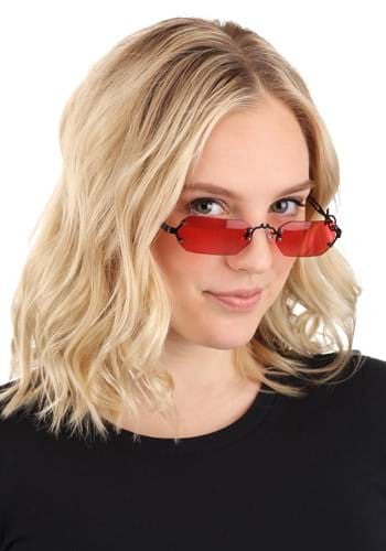 Gothic Vampire Glasses Black/Rose- worn by model