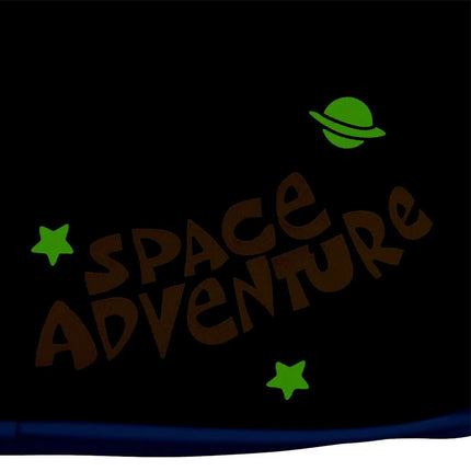 Lilo And Stitch Space Adventure Glow In The Dark Mini Backpack- glowing up close back view