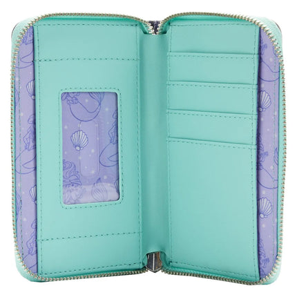 The Little Mermaid Princess Scenes Wallet- inside view