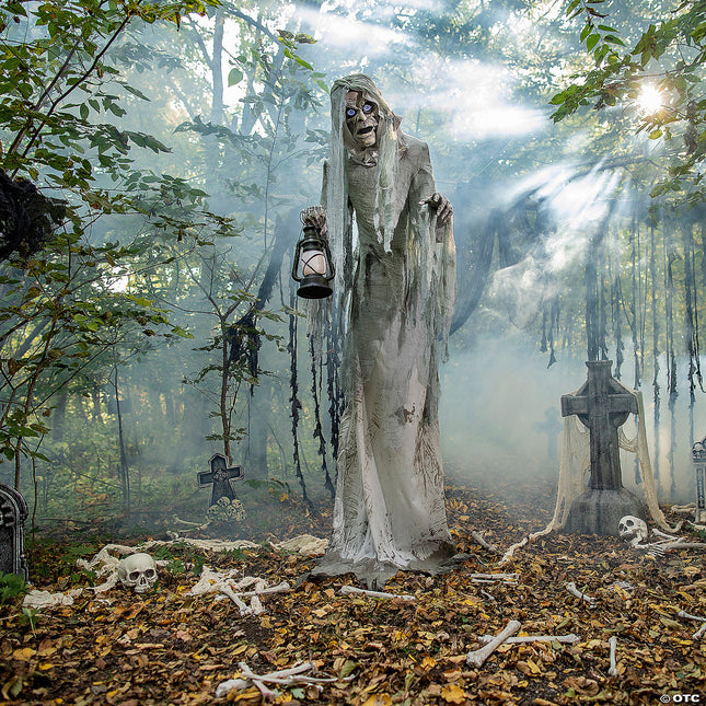 Wailing Phantom Animated Prop- displayed in yard