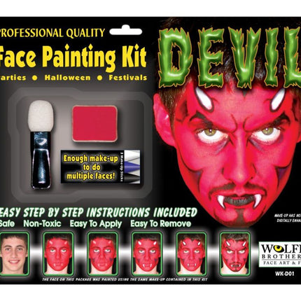 DEVIL MAKEUP KIT WOLFE BROS