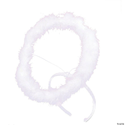 White Marabou Halo