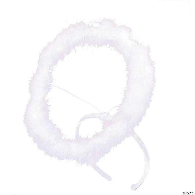 White Marabou Halo