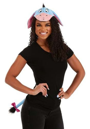 Winnie The Pooh- Eeyore Headband & Tail Kit- worn by female model
