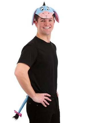 Winnie The Pooh- Eeyore Headband & Tail Kit- worn by male model