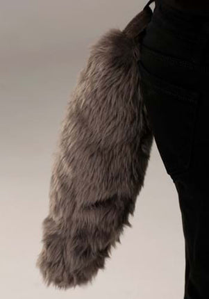 Wolf Plush Headband & Tail Kit- tail up close