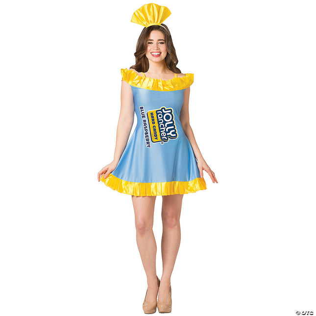 Blue Raspberry Jolly Rancher Costume- front view