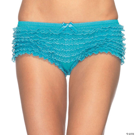 Ruffled Lace Briefs- blue