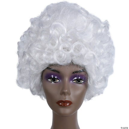 Women's Teased Up Beehive Wig- white