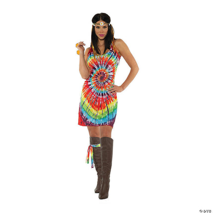 Tie Dye Mini Dress Costume