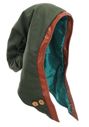 Woodland Elf Plush Hood- front view