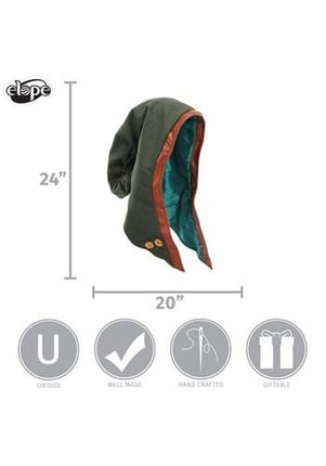 Woodland Elf Plush Hood- measurements