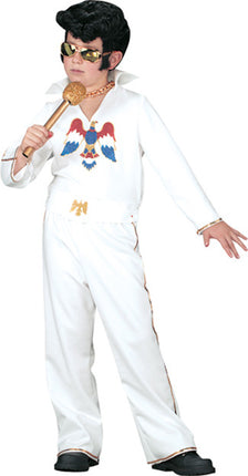 ELVIS CHILD WHT JUMPSUIT SM