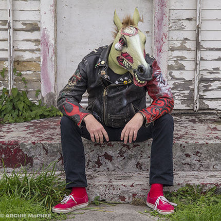 Zombie Horse Mask- worn by model